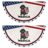 Merica Poodle Dog Lover Gift Patriotic Fan Flag 4th Of July