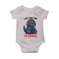 I Cant Adult Now Im Gaming Baby Onesie Funny Monster Playing Video Game - Wonder Print Shop
