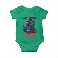 I Cant Adult Now Im Gaming Baby Onesie Funny Monster Playing Video Game - Wonder Print Shop