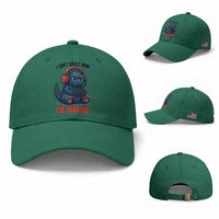 I Cant Adult Now Im Gaming Baseball Cap Funny Monster Playing Video Game