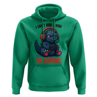 I Cant Adult Now Im Gaming Hoodie Funny Monster Playing Video Game - Wonder Print Shop