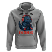 I Cant Adult Now Im Gaming Hoodie Funny Monster Playing Video Game - Wonder Print Shop