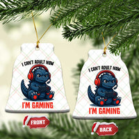 I Cant Adult Now Im Gaming Ceramic Ornament Funny Monster Playing Video Game - Wonder Print Shop