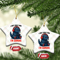 I Cant Adult Now Im Gaming Ceramic Ornament Funny Monster Playing Video Game - Wonder Print Shop