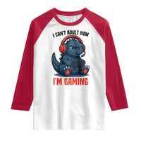 I Cant Adult Now Im Gaming Raglan Shirt Funny Monster Playing Video Game - Wonder Print Shop