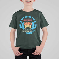 Funny Gamer T Shirt For Kid I Paused My Game To Be Here - Wonder Print Shop