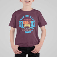Funny Gamer T Shirt For Kid I Paused My Game To Be Here - Wonder Print Shop