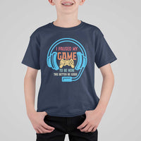 Funny Gamer T Shirt For Kid I Paused My Game To Be Here - Wonder Print Shop