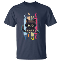 Game Time T Shirt Cute Black Cat Gamer Lover Gift - Wonder Print Shop