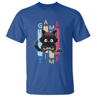 Game Time T Shirt Cute Black Cat Gamer Lover Gift - Wonder Print Shop