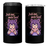 Just One More Game 4 in 1 Can Cooler Tumbler Cute Girl Playing Game Humor Gift