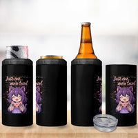 Just One More Game 4 in 1 Can Cooler Tumbler Cute Girl Playing Game Humor Gift