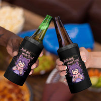 Just One More Game 4 in 1 Can Cooler Tumbler Cute Girl Playing Game Humor Gift
