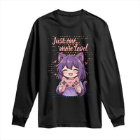 Just One More Game Long Sleeve Shirt Cute Girl Playing Game Humor Gift - Wonder Print Shop