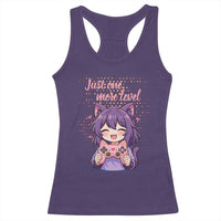 Just One More Game Racerback Tank Top Cute Girl Playing Game Humor Gift - Wonder Print Shop