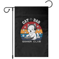 Funny Cat Dad Gamer Club Garden Flag Gamer Cat Lover Gift - Wonder Print Shop