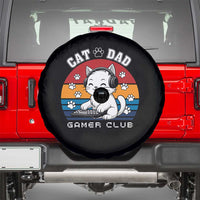 Funny Cat Dad Gamer Club Spare Tire Cover Gamer Cat Lover Gift - Wonder Print Shop