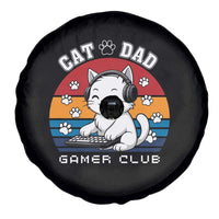 Funny Cat Dad Gamer Club Spare Tire Cover Gamer Cat Lover Gift - Wonder Print Shop