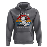 Funny Cat Dad Gamer Club Hoodie Gamer Cat Lover Gift - Wonder Print Shop