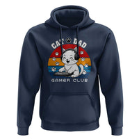 Funny Cat Dad Gamer Club Hoodie Gamer Cat Lover Gift - Wonder Print Shop