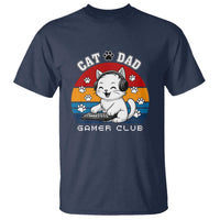 Funny Cat Dad Gamer Club T Shirt Gamer Cat Lover Gift - Wonder Print Shop