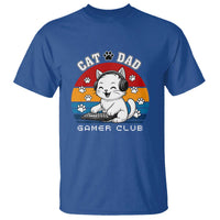 Funny Cat Dad Gamer Club T Shirt Gamer Cat Lover Gift - Wonder Print Shop