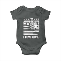 Funny Im Ammosexual Baby Onesie American Freedom Second Amendment