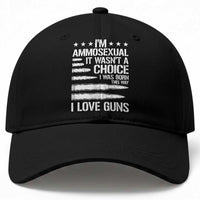 Funny Im Ammosexual Baseball Cap American Freedom Second Amendment