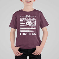 Funny Im Ammosexual T Shirt For Kid American Freedom Second Amendment