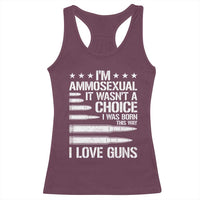 Funny Im Ammosexual Racerback Tank Top American Freedom Second Amendment