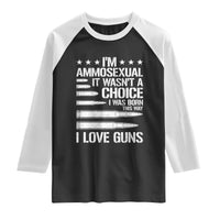 Funny Im Ammosexual Raglan Shirt American Freedom Second Amendment