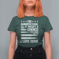 Funny Im Ammosexual T Shirt For Women American Freedom Second Amendment