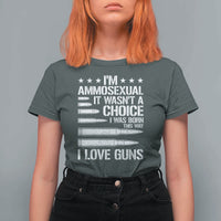 Funny Im Ammosexual T Shirt For Women American Freedom Second Amendment