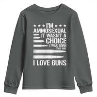 Funny Im Ammosexual Youth Sweatshirt American Freedom Second Amendment