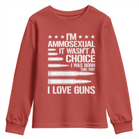 Funny Im Ammosexual Youth Sweatshirt American Freedom Second Amendment