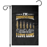 Funny Im Ammosexual Garden Flag Second Amendment Patriotic Freedom Graphic