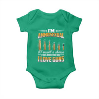 Funny Im Ammosexual Baby Onesie Second Amendment Patriotic Freedom Graphic