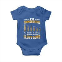 Funny Im Ammosexual Baby Onesie Second Amendment Patriotic Freedom Graphic