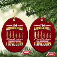 Funny Im Ammosexual Ceramic Ornament Second Amendment Patriotic Freedom Graphic