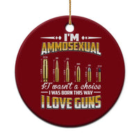 Funny Im Ammosexual Ceramic Ornament Second Amendment Patriotic Freedom Graphic