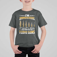 Funny Im Ammosexual T Shirt For Kid Second Amendment Patriotic Freedom Graphic