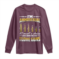 Funny Im Ammosexual Long Sleeve Shirt Second Amendment Patriotic Freedom Graphic