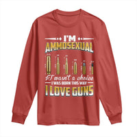 Funny Im Ammosexual Long Sleeve Shirt Second Amendment Patriotic Freedom Graphic