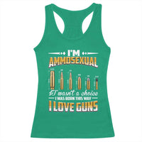 Funny Im Ammosexual Racerback Tank Top Second Amendment Patriotic Freedom Graphic