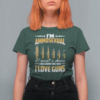 Funny Im Ammosexual T Shirt For Women Second Amendment Patriotic Freedom Graphic