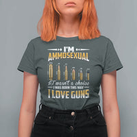 Funny Im Ammosexual T Shirt For Women Second Amendment Patriotic Freedom Graphic