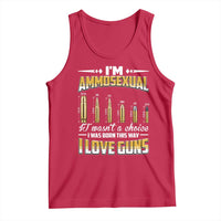 Funny Im Ammosexual Tank Top Second Amendment Patriotic Freedom Graphic