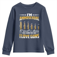 Funny Im Ammosexual Youth Sweatshirt Second Amendment Patriotic Freedom Graphic