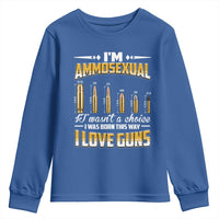 Funny Im Ammosexual Youth Sweatshirt Second Amendment Patriotic Freedom Graphic