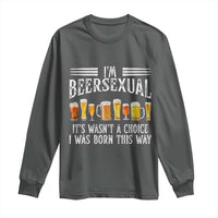 Funny Im Beersexual Long Sleeve Shirt Born This Way Beer Lover Graphic